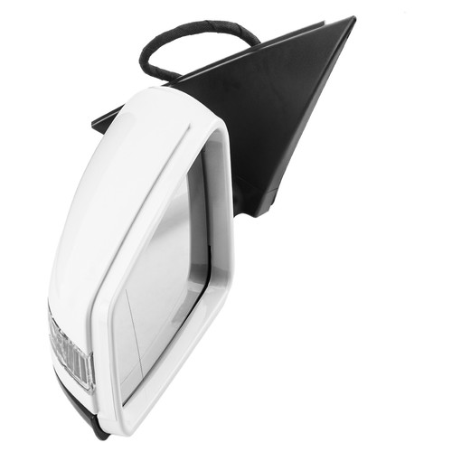White Left Driver Side Mirror For 2010-2014 Mercedes-Benz C250 C300 C350 C63 AMG - Foto 4 di 12