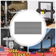 10PCS 39.37 in (1m) T Slot 6063 Aluminum Extrusion Anodized Linear Rail Black US