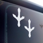 Chicken Feet Vinyl Decal – Farmhouse Footprint Sticker – 20 Colors – Custom Size