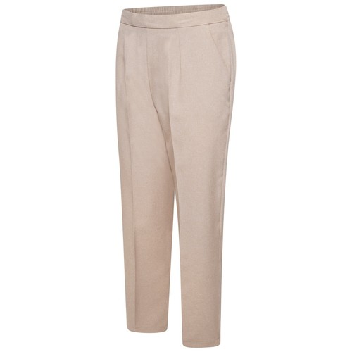 LADIES WOMENS HALF ELASTICATED STRETCH WAIST WORK OFFICE TROUSERS POCKETS PANTS - Picture 35 of 38