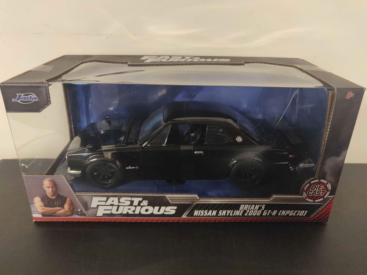 Jada Toys 99686 Brian's Nissan Gt-r 2000 Hako Model Car Fast