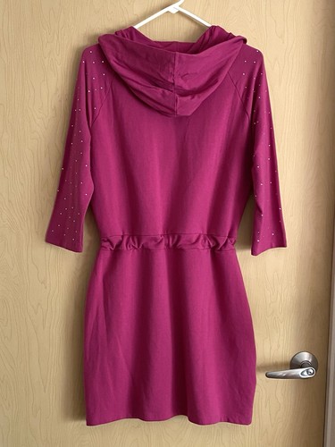 BEBE Sport Logo Dress Pink Size XL - Picture 2 of 8
