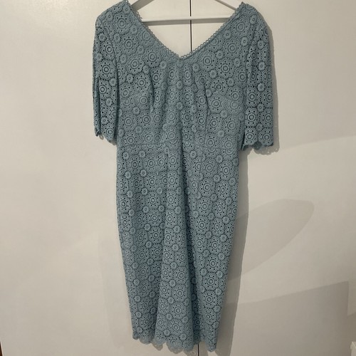 Boden Blue Lace Dress Size 12 - Picture 3 of 4