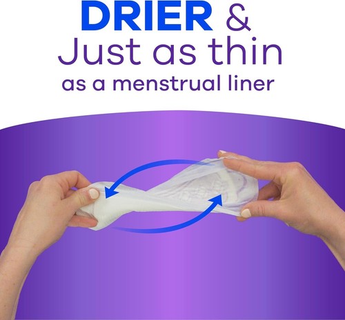 Adult Incontinence & Postpartum Liners for Women, Size 2, Very Light Absorben... - Picture 9 of 11