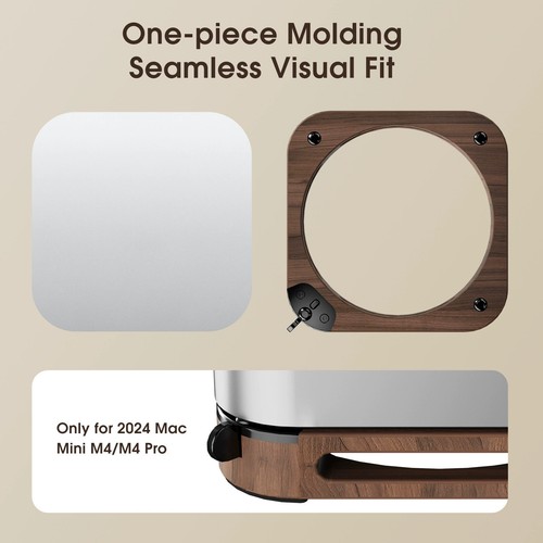 Base for Mac Mini M4/M4 Pro 2024 Anti Slip Bracket cooling base DIY - Picture 4 of 7