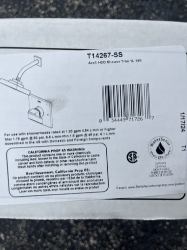 Delta Monitor 14 Series H2Okinetic Shower Trim - Chrome (T14267) - Bild 1 von 4