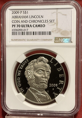 2009 Abraham Lincoln Coin And Chronicles Set Silver Medal NGC PF70 Ultra Cameo
