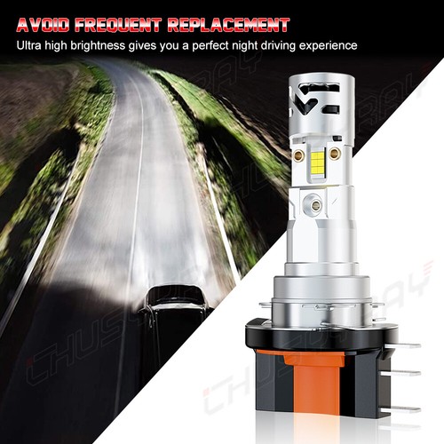 FOR 2014-2016 BMW M235i 4X LED Hi/Lo Beam Headlight H7+H15 Bulbs 6500K White - Picture 3 of 21