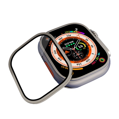 Metal HD Full Tempered Glass Screen Protector For Apple Watch Ultra/Ultra 2 49mm - Zdjęcie 3 z 20