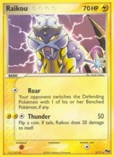 Pokemon TCG Organized Play Series 2 Holo Rare Raikou #3