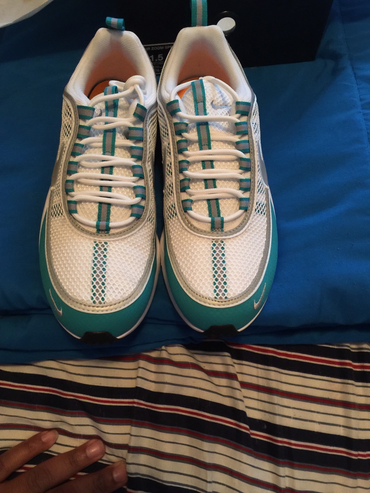 Nike Nike Nike air zoom spiridon weiß / silber / turbo - grüne 11,5 f03d26 Nike Nike Nike air zoom spiridon weiß / silber / turbo - grüne 11,5 f03d26