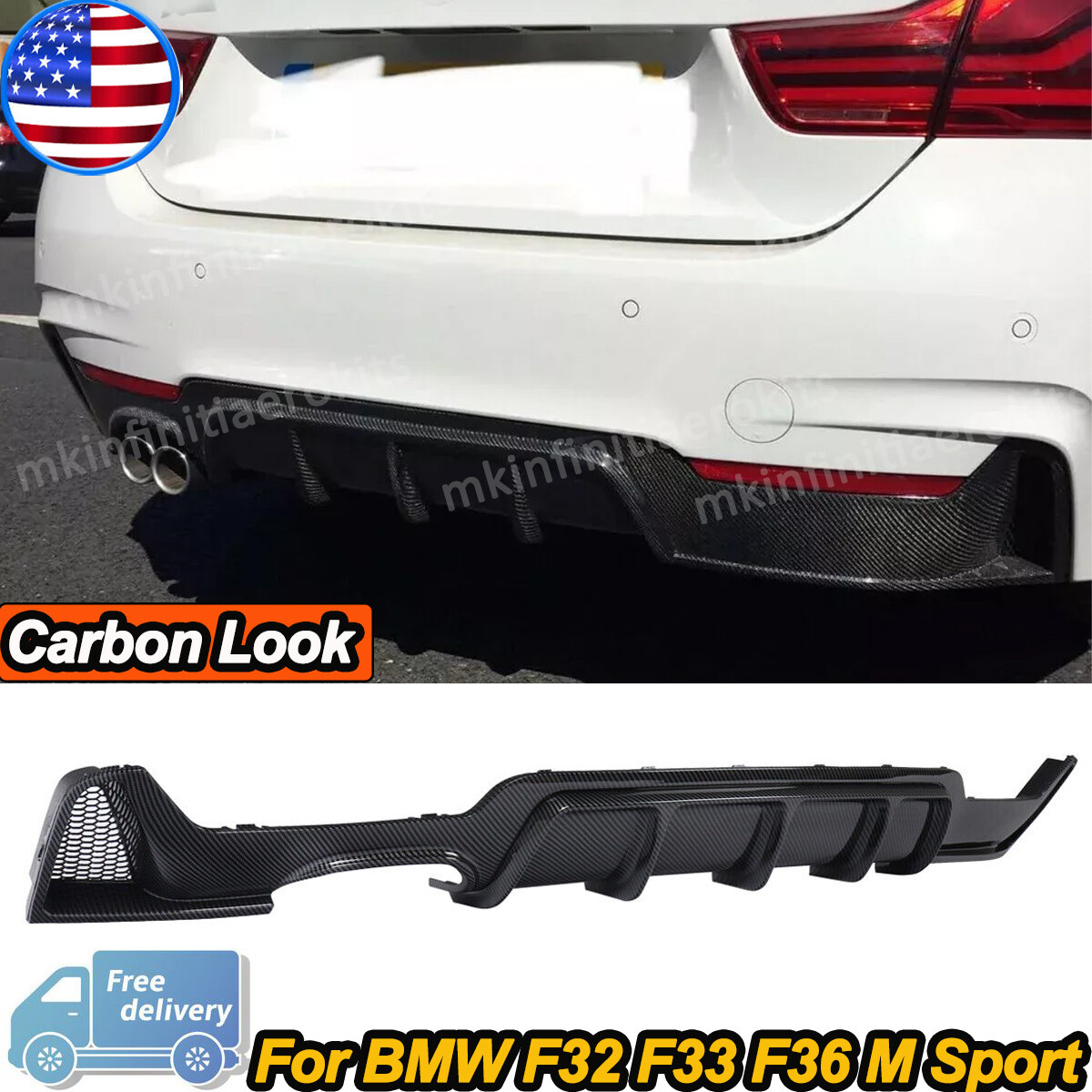 Rear Bumper Kit | BMW 4 SERIES COUPE M-SPORT 2018 Rear Bumper Kit | BMW 4 SERIES COUPE M-SPORT 2018