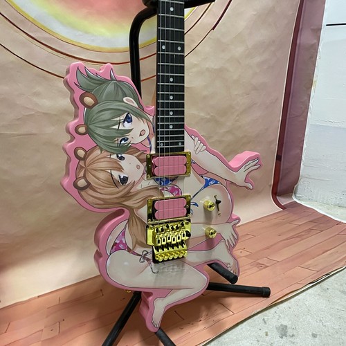 Pink electric guitar in stock special shaped Rosewood Fingerboard USA Warehouse - Picture 8 of 15