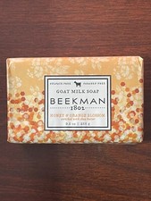 Beekman 1802 Goat Milk Soap Bar Honey Orange Blossom Palm Size 3.5 Ounce