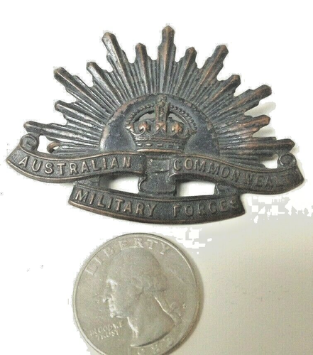 1914 World War I Australian Commonwealth Military Forces Rising Sun Badge