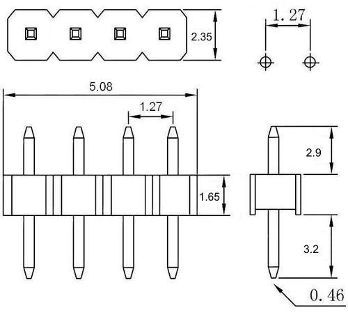 MINI Steckverbinder RM 1,27 mm / miniatur Verbinder Set Buchse Stecker connector - Bild 13 von 19