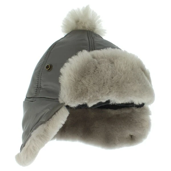 Conjunto de chapéu e luva UGG tecido Pom/NYLON/#15067/2-4 anos/cinza/MSRP $85.00 - Imagem 3 de 4