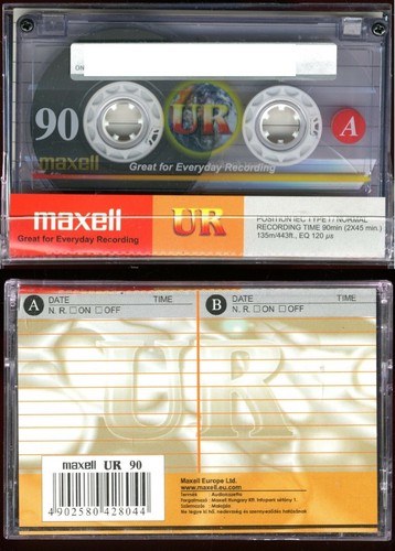 1 Cassette Audio Maxell UR 90 Position TYPE I Normal Pré-enregistrée 1 fois - Photo 2/5