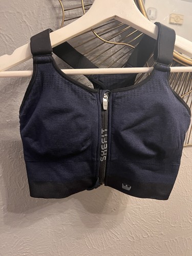 Shefit LOW IMPACT SPORTS BRA Heathered Navy 1 LUXE - Picture 8 of 12