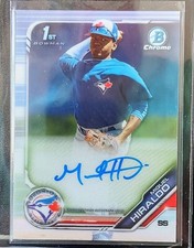 2019 Bowman Chrome Prospect Miguel Hiraldo Auto #CPA-MH Toronto Blue Jays