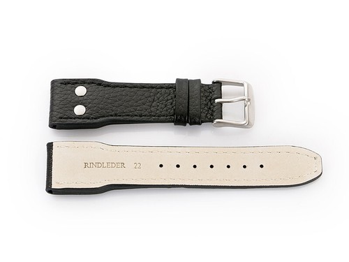 CINTURINO OROLOGIO VERA PELLE AVIATOR AVIATOR FLIEGERBAND CON BORCHIE de - Foto 4 di 7