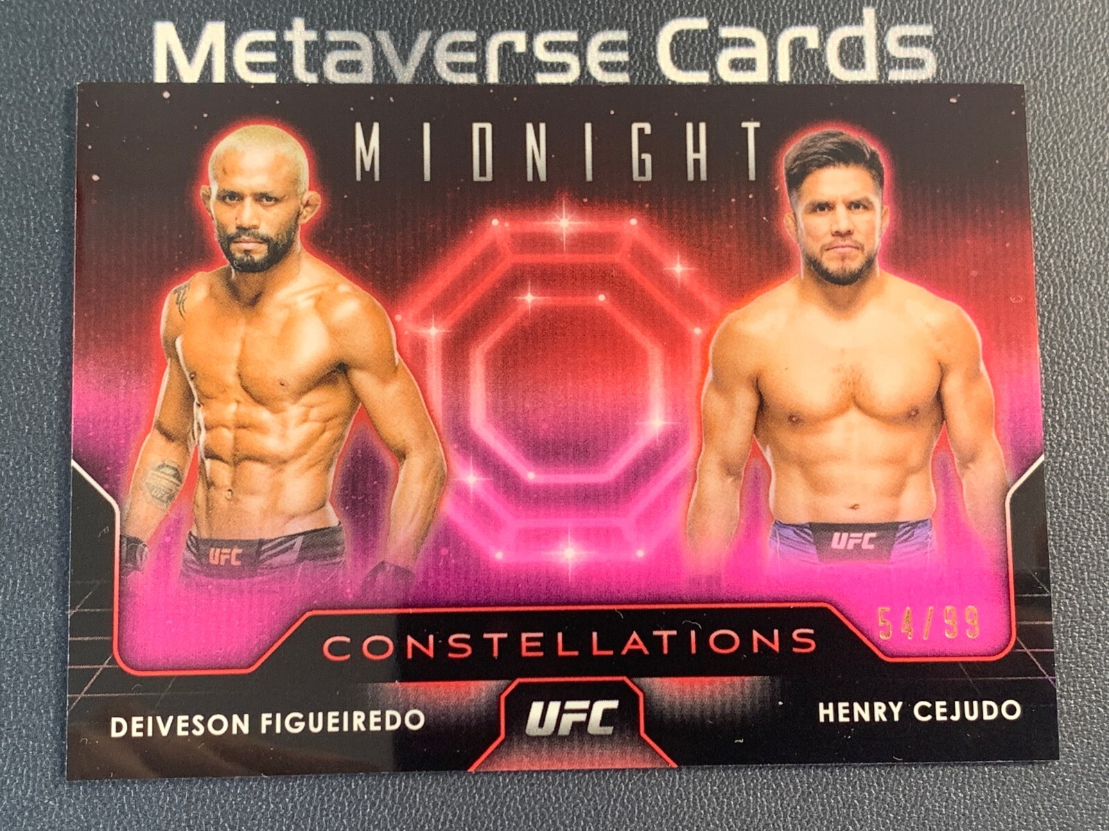 2024 Topps Midnight UFC Figueiredo Henry Cejudo Constellations Twilight /99