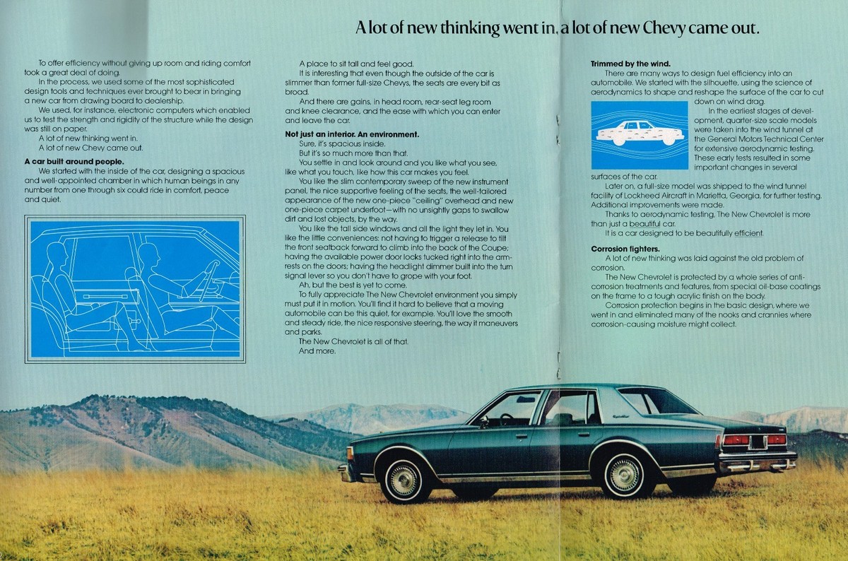 1977 Chevy CAPRICE CLASSIC / IMPALA Brochure / Catalog: 350