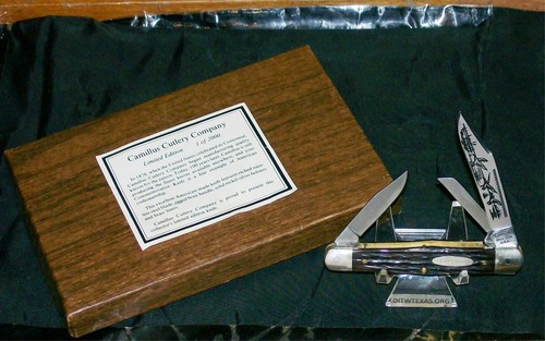 Camillus #72 Whittler Bone Stag Knife Inscribed Ducks Flying W/Packaging Rare - Picture 3 of 12