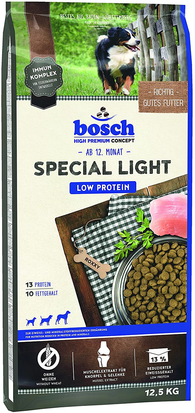bosch HPC Special Light Hundefutter с низким содержанием протеина Trockenfutter Weizenfrei 12,5 кг