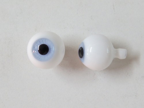 Occhi Bambola Vintage Blu pâle18mm Light Blu Bocca Soffiati Eyes per Antica Doll