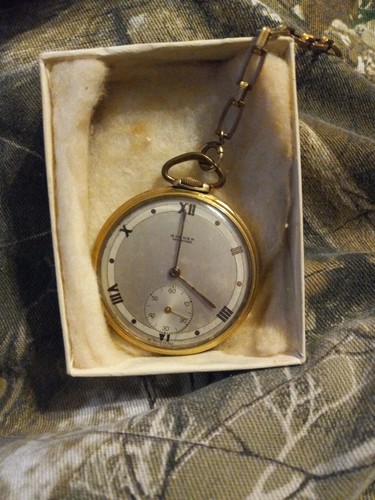 Banner Watch Co 17 Jewel Pocket Watch 1962 Serial # 5213493 Grandpa Watch