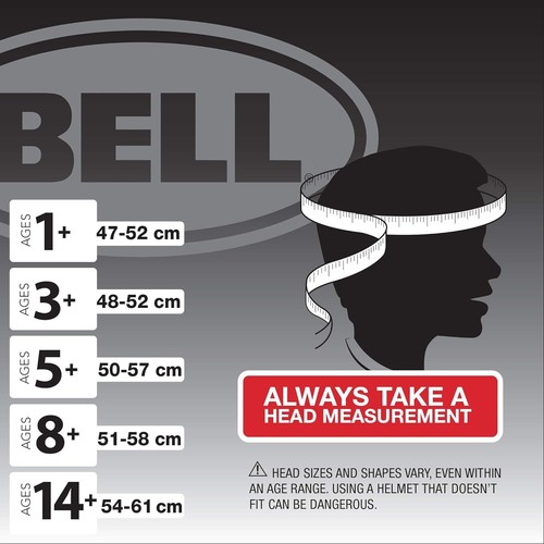 BELL SPORTS 7063266 HADOW PLASTIC BIKE HELMET FOR BOYS, AGES 3-5/48cm - 52cm - Picture 5 of 7