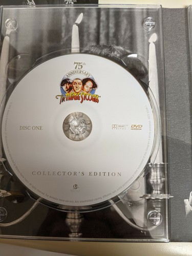 The Three Stooges 75th Anniversary Edition 3 DISC SET COLLECTORS TIN w/ Booklet. - Picture 4 of 11