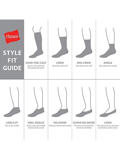 NEW - Hanes Girls - Cool Comfort - No Show Socks - 12 Pack - Large - Picture 4 of 5