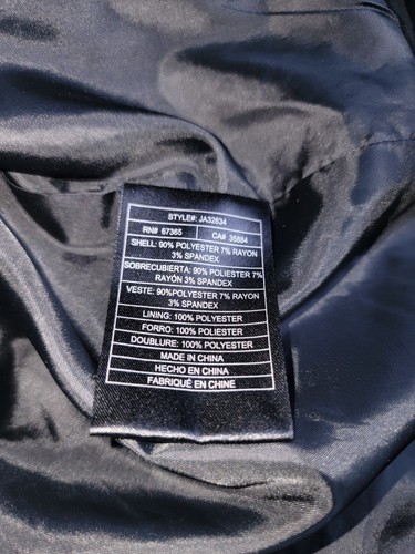 Jack Military Jacket Hood Black Button Up Juniors Large Academia Grunge Goth Y2K - Picture 4 of 7