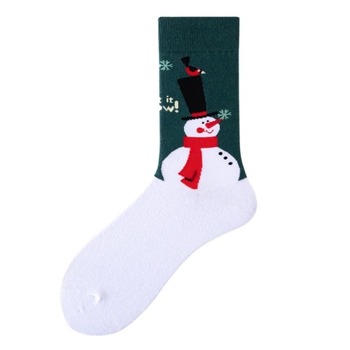 Breathable Santa Claus Medium Tube Socks Christmas Socks Cotton Female Socks - Picture 16 of 18