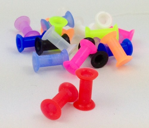 SET 10 PAIA - Tunnel Orecchie in Silicone Morbido Tappi Calibri Orecchie - fino a Misura 50mm! - Foto 2 di 25