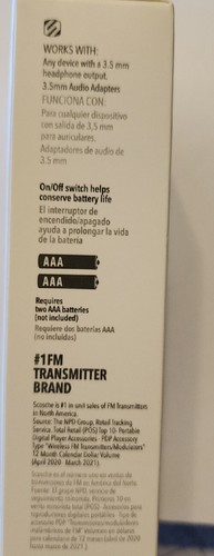 SCOSCHE FMT4R FM Transmitter with 20 Frequency Selections - Picture 3 of 3