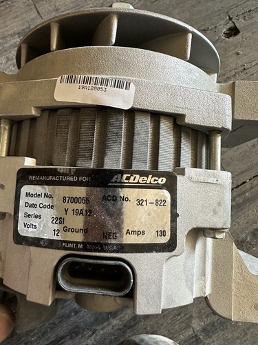 Alternator Acdelco 8700055 Alternator - Picture 2 of 6