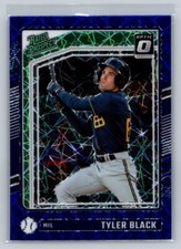 2024 Donruss Optic Blue Velocity Prizm Tyler Black Milwaukee Brewers #120