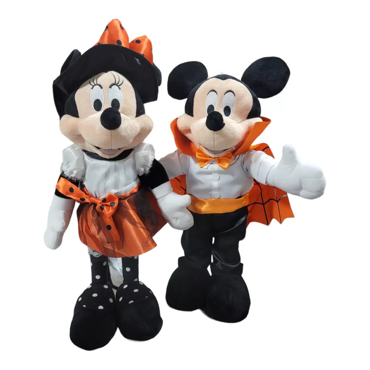Disney Mickey and Minnie Mouse Halloween Greeters Vampire + Witch