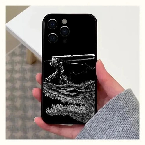 Anime Berserk Guts Case for iPhone 14 13 12 11 Pro Max 13 12 Mini XR X 8 7 Cover - Picture 8 of 29