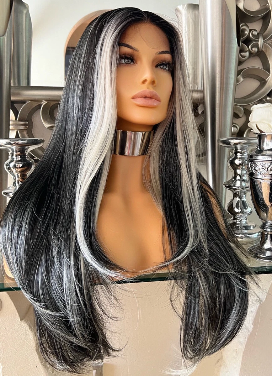 Black cheap blonde wig