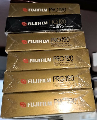 7 Fuji VHS tapes NEW FACTORY SEALED: 6 PRO, 1 HQ  - Picture 4 of 7