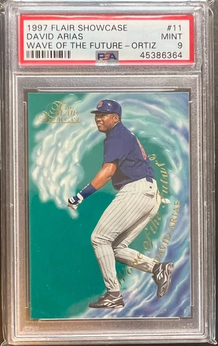 1997 Flair Showcase Wave Of The Future David Ortiz (Arias) RC #11 PSA 9 MINT