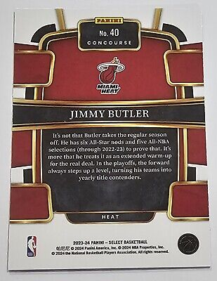 Jimmy Butler 2023-24 Panini Select Basketball Trading Card Jimmy Butler 2023-24 Panini Select Basketball Trading Card
