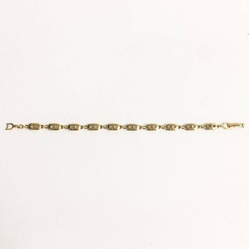 CHRISTIAN DIOR Pulsera Brazalete Cadena AUTH Logo Vintage Rare CD Gold F/S Gift 85a - Imagen 4 de 8