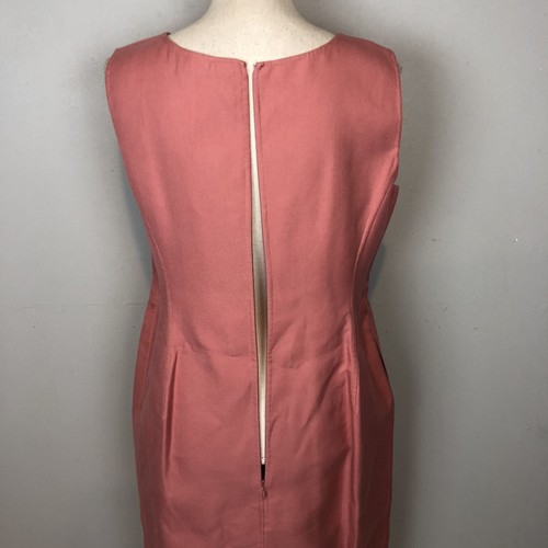 Jil Sander cotton sleeveless Midi Shift dress light pink Womens EU 40 - Picture 7 of 14