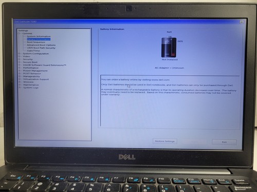 Dell Latitude 7280 w/i5-7300U, 4GB RAM, 14" Laptop for Parts #2416 - Picture 3 of 11