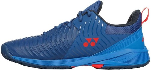 Yonex Herren Power Cushion Sonicage3 Sandplatz Tennisschuh, Navy/Rot, US 11,5 - Bild 2 von 2